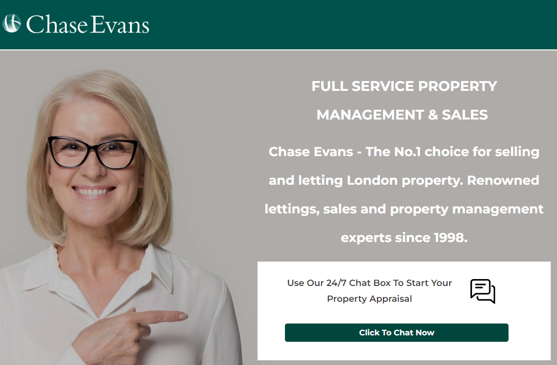 Chase Evans landing page